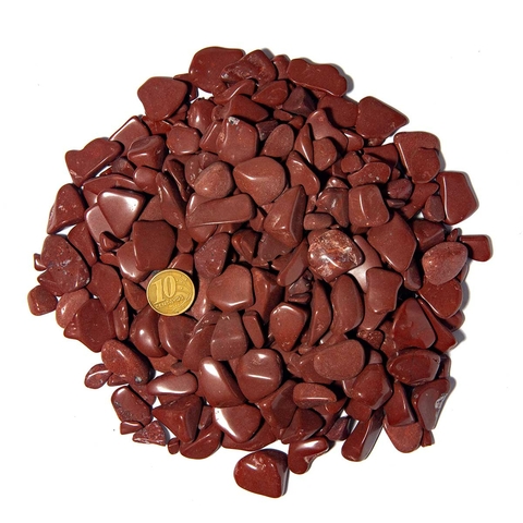 1 kg Jaspe Vermelho Rolado Pedra Natural P 10 a 20mm Tipo B