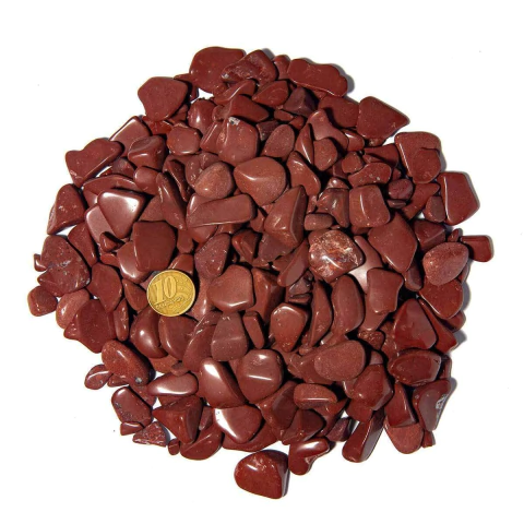 1 kg Jaspe Vermelho Rolado Pedra Natural P 10 a 20mm Tipo B