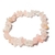 Pulseira Pedra Quartzo Rosa Rolado Fibra de Silicone na internet