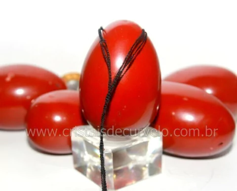 Ovo YONI Pedra Jaspe Vermelho pra Pompoarismo FURADO DEFEITO LEIA TODO ANUNCIO