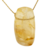 Colar Pedra Rolada Hematoide Amarelo Difusor Aromaterapia on internet