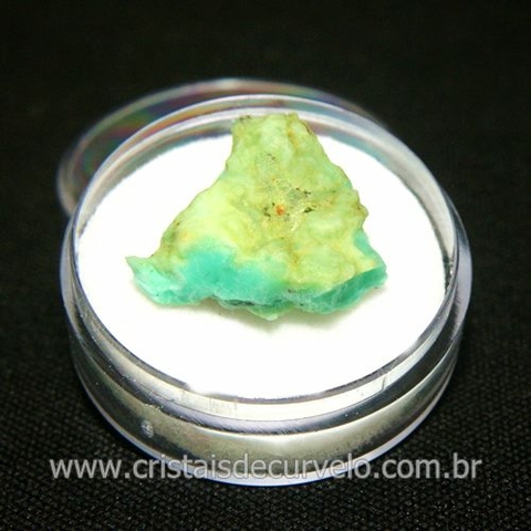 Crisoprasio Bruto Lasca No Estojo Mineral Natural Cod 118537
