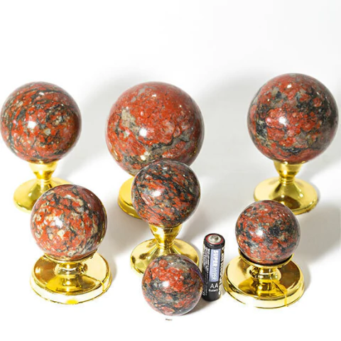 01 Kg Esfera Unakita Brasileira Bola Lapidada Natural ATACADO