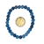 Pulseira Bolinha Quartzo Azul Pedra 6mm Fio Silicone Elastico na internet