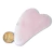 05 Massageador Gua Sha Quartzo Rosa Pedra Natural 50g 70mm - loja online