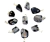 Colar Pedrinha Obsidiana Flocos de Neve Pino Dourado - buy online