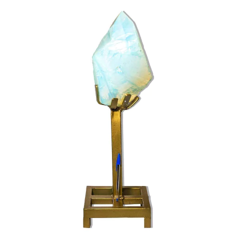 01 Pedra da Lua Com Ponta Lapidado 6,85Kg 28cm Tipo A