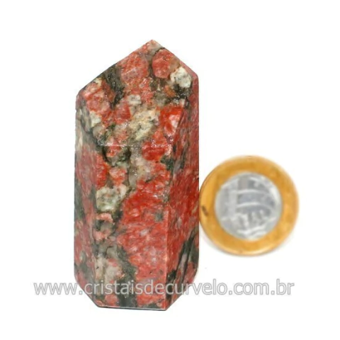 Ponta Pedra Unakita Brasileira Gerador Sextavado 126276