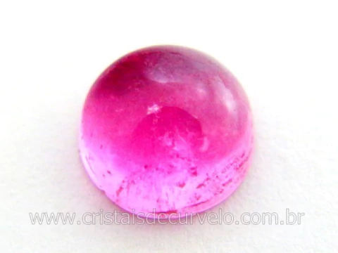 Gema Turmalina Rosa Lisa Pedra Natural 1.1ct 6mm Reff TR6939