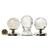 10 Mini Esfera Pedra Cristal Natural 55 a 60 mm Tipo B
