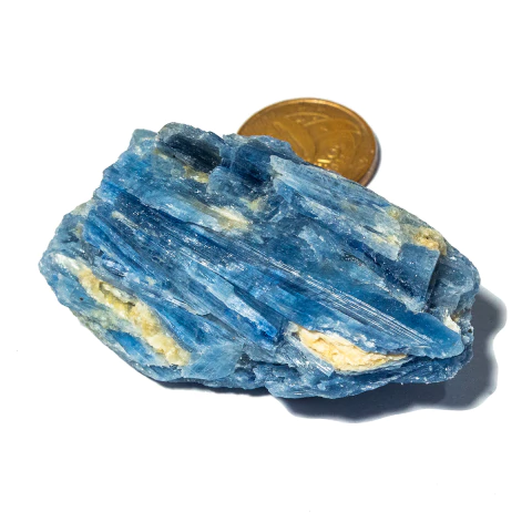 01 Drusa Cianita Azul Bruto Natural 50 a 75g 4 a 8cm Tipo B