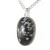 Colar Cabochão Obsidiana Flocos de Neve Pino Prateado - buy online