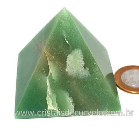 Piramide Pedra Quartzo Verde Baseada Queops Cod 134584