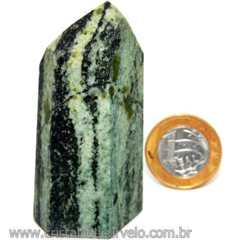 Ponta Pedra Quartzo Brasil Natural Gerador sextavado 113872
