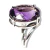 Luxuoso Conjunto Gemas Ametista Extra Prata 950 - Distribuidora CristaisdeCurvelo