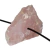 03 Cascalho Bruto Quartzo Rosa Natural Furado no Centro - comprar online