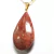 05 Pingente Gota Quartzo Vermelho Pedra Natural Montagem Dourado Atacado - comprar online