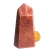 Ponta Quartzo Vermelho 7 a 8 cm 110 g Pedra Natural Tipo B - comprar online
