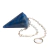Pêndulo Quartzo Azul Pedra Natural Lapidação Facetado - comprar online