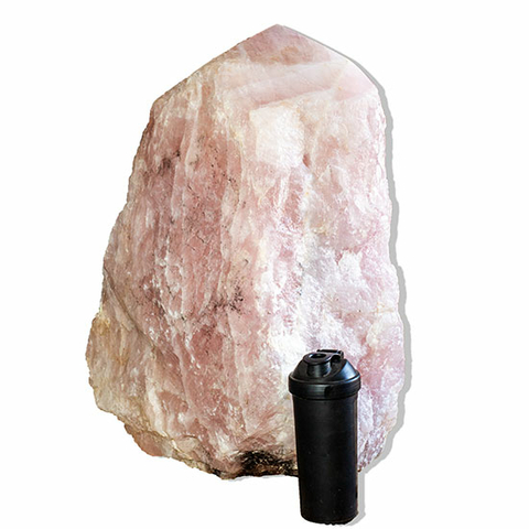 Cristal Rosa Pé e Bico Polido Natural 141kg 62cm Classe B