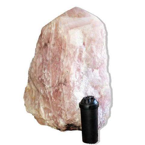 Cristal Rosa Pé e Bico Polido Natural 141kg 62cm Classe B