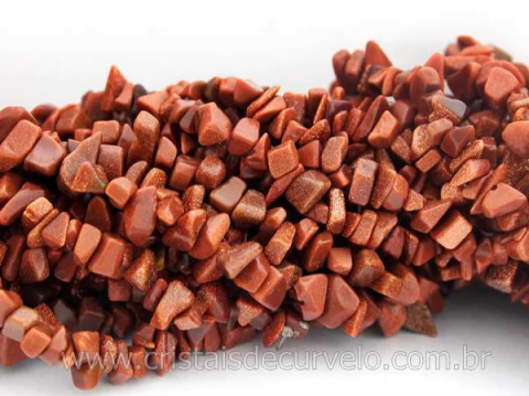 Fio Cascalho Pedra do Sol Furado 90 cm Para Fazer Pulseira