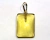 Colar Retângulo Cabochão Citrino Natural Castoação Prata 950