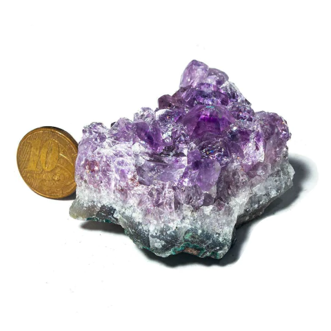 01 Drusa Ametista Pedra Natural 50 a 100g 4 a 6cm Classe B