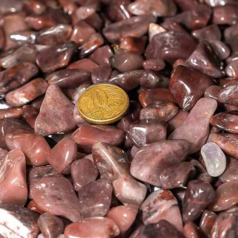 5 kg Aragonita Roxa Rolado Pedra Natural G 30 a 45mm Tipo B