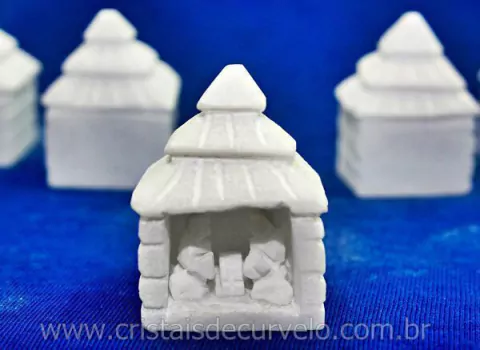 Presepio Esculpido Pedra marmore branco Artesanato REF PP2164