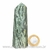 Ponta Pedra Quartzo Brasil Natural Gerador sextavado 128261