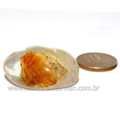 Hematoide Amarelo com Inclusão Dendrita Pedra Natural Cod 126211