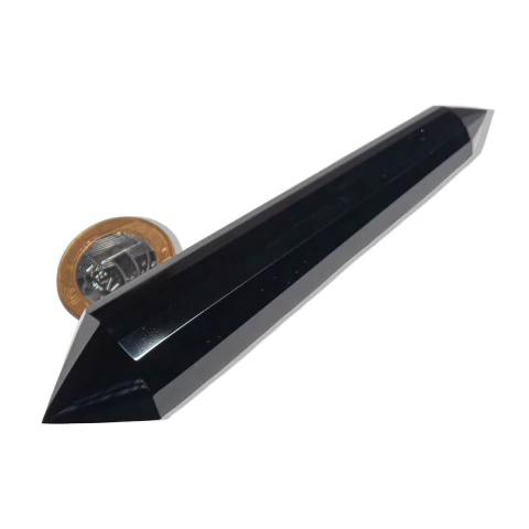 Voguel Biterminado Obsidiana 12 Faces 11 a 13cm Tipo A