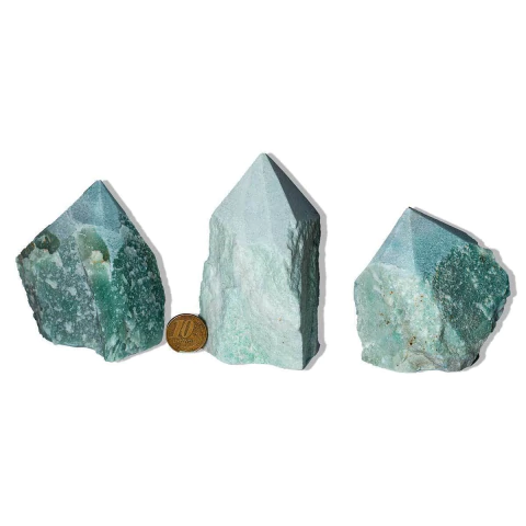 03 Quartzo Verde Pedra Pé e Bico Serrado 100 a 200g Tipo B