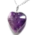 Colar Coração Pedra Ametista Natural Pino Prata 950 - comprar online