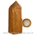 Ponta Jaspe Amarelo Natural Gerador Sextavado Cod 132738 - comprar online