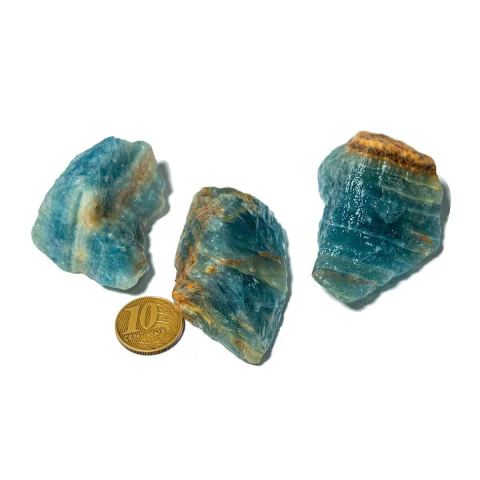 03 Ônix Azul Bruto Pedra Natural Média 30 a 70mm 50 a 75g