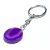 Chaveiro Disco Agata Lilas 24mm Pedra Natural de Garimpo Prateado - comprar online