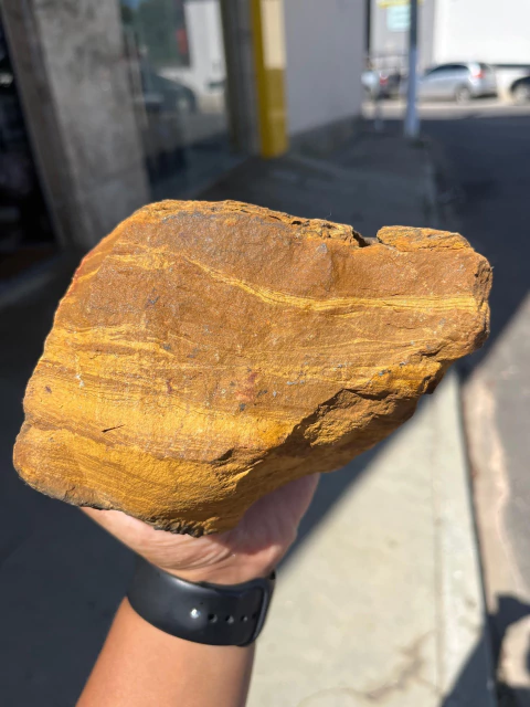 Jaspe Amarelo Pedra Bruta Natural P/ Esoterismo