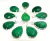 05 Pingente Gota Quartzo Verde Prata 950 Garra - comprar online