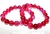 Pulseira Bolinha Pedra Agata Rosa Rolada Fio Silicone PB7197 - buy online