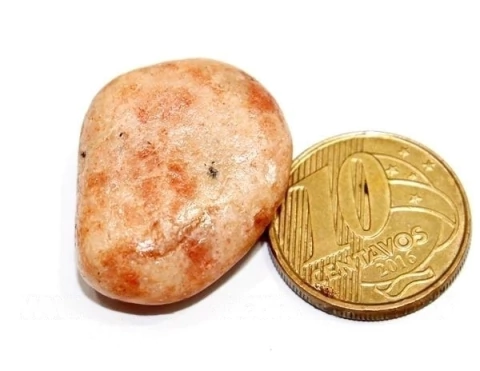 1 Pedra Do Sol Natural Gold Stone Rolado 20 a 25 mm Tipo B