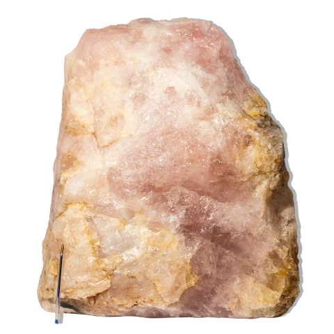 Cristal Rosa Pedra Pé Serrado Natural 111Kg 57cm Classe B