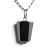Colar Pontinha Obsidiana Negra Presilha e Pino Prata 950