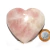 01 Coração Quartzo Rosa Pedra Natural 4 a 6 cm Classe B - comprar online