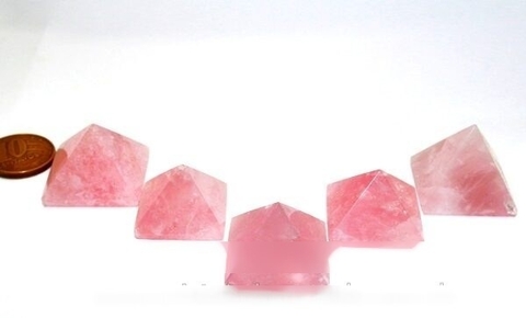 Mini Piramide Quartzo Rosa Natural Base Quéops Reff MP7740