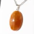 03 Pingente Cabochão Quartzo Tangerina Pedra Natural Pino Prateado Atacado - comprar online