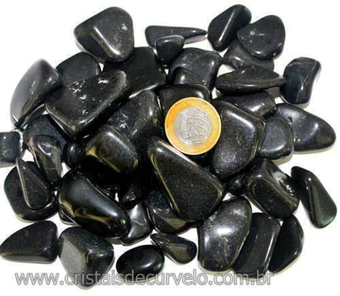 5 kg Quartzo Preto Rolado Pedra Natural P 10 a 20mm Tipo B