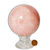 Esfera Quartzo Rosa Media Pedra Natural Classe B 10cm 1,54Kg na internet