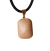 Gargantilha com Pedra Natural Amazonita Pêssego Retangular